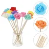 Decoratieve bloemen Diffuser Sticks Bloem Reed Aroma Oil Stick Reeds Essentiële vluchtige houten geurset Bloemen Rattan Rose