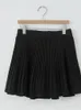 Skirts Summer Women Pleated Skirt A-Line Mini Skirts Fashion Korean Style Black Saya Clothing White Jupe Femme Faldas Mujer Moda 230417