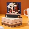 Calendrier belle tuile architecturale 3D papier tridimensionnel sculpture artisanat bloc-notes décoration de la maison ornement Art Notes autocollantes 231116