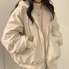 Damen-Daunenparkas 2023 Herbst verdickter Parka lässige Kapuzenjacke Winter bequem doppelschichtig koreanischer Stil einfach solide warme süße Mäntel 231117