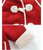 Päls vinterbarnskläder baby födelsedag jul lång ull bomullsjacka koreansk barnkläder jacka 231117