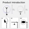 Flash Heads 12in 30cm Selfie Ring Light RGB Tripod Phone حامل P rogan