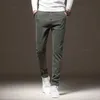 Pantalons hommes Mingyu flambant neuf classique travail Stretch Cargo pantalon hommes coton Slim Fit gris vert corée automne hiver épais pantalon décontracté mâle J231116