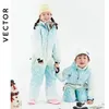 Skiing Suits -30 Degree Children Ski Jumpsuit Winter Snowboard Jacket Boys and Girls Outdoor Snow Suits Warm Waterproof Kids Ski Jacket 231116