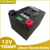 SeenRuy 12V 150AH LTO Batteripaket Litiumtitanat Batteri BMS 5S för 1500W basstation solenergi lagring av husvagn RV
