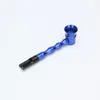 Smoking Pipe Metal bamboo transparent pipe, aluminum alloy bamboo horn, straight portable cigarette holder