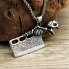 Pendant Necklaces Gothic Stainless Steel Arrival Super Punk Style Knife Bottle Opener Necklace Fashion Charm Jewelry Gift Wholesale