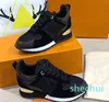 Top QualityFashion Sneakers Männer Frauen Leder Wohnungen Luxus Designer Trainer Casual Tennis Kleid Sneaker 12121