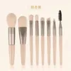 Makeup Brushes 8Pcs Portable Professional Brush Set Soft Bristle Blusher Eyeshadow Blending Concealer And Tools