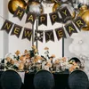 Decoração de festa 1 Definir Banner Happy Year Garlands Decor Bunting Pennant 2023 Celebration Bandle Pliting nos ornamentos suspensos