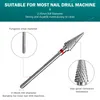 Tungsten Carbide Nail Drill Bit Milling Cutter For Manicure Pedicure Nail Files Buffer Nail Art Equipment Accessory Tools Nail ToolsNail Drill Accessories Bits