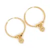 Dangle Earrings Gold Color Ball For Women Girls Bead Round Ethiopian Africa Arabia Fashion Jewelry