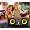 Mobiltelefonhögtalare hemmabio karaoke-maskin med dubbla trådlösa mikrofoner multifunktion hem KTV Bluetooth-högtalare utomhus bärbar subwoofer Q231117