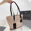 Designer-beach bag the tote bag Women Straw Crochet handbag Womens Fashion Classic Large Capacity Lady Solid Color handbags