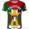 Herren T-Shirts Palästina Shirt Diy Free Custom Made Name Number Palestina T-Shirt PLE Nation Flag Tate Palestina College Print Logo