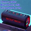 Cell Phone Speakers 80W high-power portable LED light waterproof wireless Bluetooth speaker high volume subwoofer color light caixa de som bluetooth Q231117