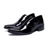 Design Oxford chaussures pour hommes en cuir véritable robe formelle de mariage à lacets italie bout pointu chaussures de bureau