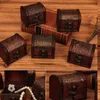 200 %/veel kleine vintage snuisterijboxen houten sieraden opbergdoos schat kist juwelen kas huis ambachtelijke decor willekeurig patroon