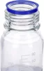 Bitar 25/50/100 ml Graduated Round Reagent Media/Storage Glass Bottle With GL45 Blue Polypropylene Screw Cap