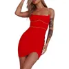 Casual Dresses Y2K Aesthetic Fairy Corset Dress Women Sexy Square Neck Bodycon Mini Shiny Rhinestone Spaghetti Strap Solid Color Party