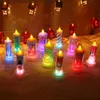 Bougies de Noël LED Bougie PVC Veilleuses Portable Table sans flamme Décoration Joyeux Bureau Drop Livraison Maison Jardin Dhafl