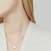 2023 العلامة التجارية Clover Fashion Charm Flower Flower 15mm Cleef Diamond Diamond Necklace Gold Designer Necklace for Women