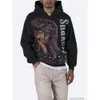 Sweat à capuche pour hommes Sweatshirts Mode Streetwear American High Street Fogs Style Serpent Totem Imprimé Sweat à capuche Street Automne Hiver Lâche Pull décontracté Hommes