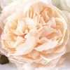 Flores decorativas, 10 Uds., 8cm, rosas artificiales, ramos de novia de tacto Real para mesa de boda, decoraciones para fiestas en casa, suministros para álbumes de recortes DIY