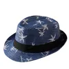 Designer Adulti Bambini Cappello da pescatore Cappelli jazz Uomo Bambini Ragazzi Moda Cappelli di paglia Albero di cocco Stampato Summer Beach Visiera da sole Berretto da pesca