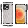 Coque de téléphone pour iPhone 15 Pro Max 14 Plus 13 Mini 12 11 Coussin d'air en nid d'abeille Housse de protection en caoutchouc de silicone souple Transparent Clear Hard Defender Armor