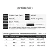Łożliwe podkładki kolanowe 1PC Układ kolanowy Wsparcie kolanowe odporne na uderzenie podkładki kolanowe rękaw kolanowy do biegania zapalenie stawów Połączenie stawów Mężczyźni Kobiety 230417