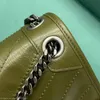 10a kvalitet niki väskor designers kvinna messenger handväska riktig läder kurir väska ryggsäckar crossbody lyxdesigners 28 cm kapacitet gröna silver hårdvarusäckar