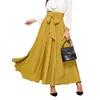 Skirts Women's Elegant High Waist Skirt Tie Front Pleated Maxi Cow Print For Women Mini Plaid Jumpsuit