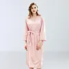 Women's Sleepwear Couple Bathrobes Kimono Autumn Cotton Solid Waffle For Women Men Bath Lingerie Bathrobe Robes Nightgown Homewear Plus Size