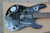 prezzo all'ingrosso venditore Nuova chitarra elettrica bianca nera KH-2 Kirk Hammett Ouija senza custodia