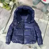 Ny Down Baby Coat Rubber Logo Girl Outwear Designer Kidskläder Storlek 100-160 Vinter Bright Material Boy Jacket nov15