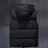 Gilet da uomo Taglie forti L7XL Autunno Inverno Gilet da uomo Casual Senza maniche Giubbotti Con cappuccio Moda Camouflage Gilet Abbigliamento 231116