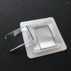 Titta på reparationssatser Mineral Glass Crystal Arma Square AR-1604 1605 1606 1607 1608 Transparent med silvertrimdel