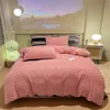 Bedding sets Milk Velvet Set Scarab Double Sided Thicken Four Piece Bed Linen Quilt Cover Sheet Pillowcase Bedroom Decor 231116