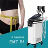 High Power RF Emslim Neo Body Sculpting Slimming Machine 7 Tesla 4 handgrepen met RF Electromagnetic Building Spierstimulator Machine Hi-EMT-apparatuur