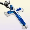 Mens Necklace Pendant Stainless Steel Chain 3 Layer Blue Black Color Jewelry Gifts Fashion Accessories1021934