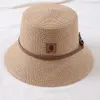 Carharrt cap designer najwyższej jakości czapka modna letnia słoma słomka tkanowa hat hat skórzana etykieta Sunshade Hat Hat Hat Hat Suncreen Hat Female Summer