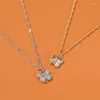 Pendant Necklaces Elegant Butterfly Necklace For Women Ladies Simple Metal Silver Color Clavicle Chains Jewelry