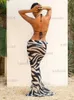 Dames badmode edolynsa sexy zebra strepen 3 stuks bikini set 2023 zomer strand slijtage driehoek bikini bikini badsil rok zwemkleding cover-up a1554 t230417