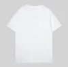 2023 New Hotsales مشهور مصمم رجالي فاخر T Shirt أسود أبيض للطباعة القطن القطن القصير ملابس العلامة التجارية المتطورة S-2XL