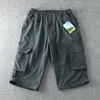 Heren broek heren zomervracht snel droge dubbel gebruikte elastische taille afneembare voeten los rechte waterdichte lange broek