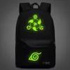 New Naruto Backpack Boy Girl Hokage Ninjia School Bags For Teenagers Sports Bag Japanese Anime Canvas Backpacks259o