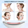 Face Massager Neck Face Beauty Device Face and Body Massage Ultrasonic Machine LED Pon Therapy Skin Tighten Wrinkle Remove Skin Care Tools 231116