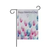 Sublimation Drapeau de jardin vierge en fibre de polyester pour la Saint-Valentin Jour de Pâques Impression par transfert à chaud Drapeaux de bannière consommables 30 * 45 cm BJ