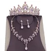 Ensembles de bijoux de mariage de haute qualité, cristal de mode pour femmes, diadème de mariée, couronnes, boucles d'oreilles, accessoires de collier, 231116